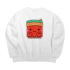 はずれ馬券屋のイラスト604 四角いヤドカリ Big Crew Neck Sweatshirt