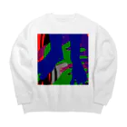 三姉妹とウフフのお店の誰かが私を認めてくれるかもしれない Big Crew Neck Sweatshirt