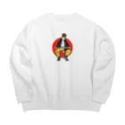 legtan_borzoiのストリートボルゾイ Big Crew Neck Sweatshirt