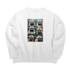 TakashiSのThe Pug Spectrum Big Crew Neck Sweatshirt