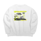 石川飴子の天気雨 Big Crew Neck Sweatshirt