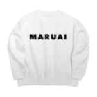 Maruai ArtisanのMARUAI文字ロゴ 黒(MARUAI Letters Logo Black) ビッグシルエットスウェット