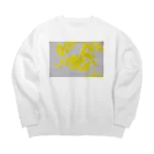 akane_art（茜音工房）の癒しの風景（オミナエシ） Big Crew Neck Sweatshirt