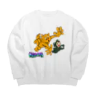 ちゃとらま　CHA10ramaのチャトラマとカエル女の闘い Big Crew Neck Sweatshirt