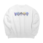 きょうりゅうのちーさんのはにっくのひ Big Crew Neck Sweatshirt