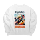 JUNの平和の祈り 01 Big Crew Neck Sweatshirt