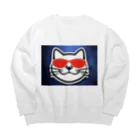 イケイケCatのイケイケCat Big Crew Neck Sweatshirt