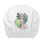 ぱっぱっのお店（青山裏葉）の青山裏葉「２０２３年誕生日グッズ」 Big Crew Neck Sweatshirt