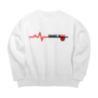 BISCO@道具屋のHEART BEAT Big Crew Neck Sweatshirt