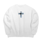 ♡〜♡の十字架 Big Crew Neck Sweatshirt