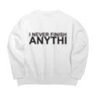 SensiSense センシセンスのI never finish anithi... Big Crew Neck Sweatshirt