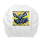 TOKINEKO  KINGのとき猫beeeeeam Big Crew Neck Sweatshirt