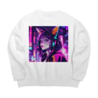 パンクビビッド•ピエロ団のパンクビビッド・ピエロキャット kAsumI Big Crew Neck Sweatshirt