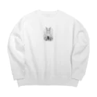 まだ名前はないの守護ネコ Big Crew Neck Sweatshirt