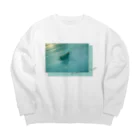 広い海の水中の光芒 Big Crew Neck Sweatshirt