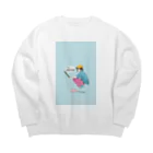 ちりげむしのCAPandKABUTOGANI Big Crew Neck Sweatshirt