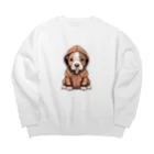 Vasetti_pressのパーカーを着ているピットブル Big Crew Neck Sweatshirt