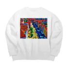 GALLERY misutawoのポーランド グダンスクのドゥーギ広場 Big Crew Neck Sweatshirt