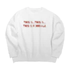 yuuuujのThis is football Big Crew Neck Sweatshirt