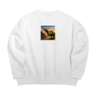 ryu14jgtのかっこいい恐竜 Big Crew Neck Sweatshirt