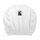 kｰshopのカルダノ君 Big Crew Neck Sweatshirt