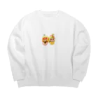 TakaHiro houseの季節のフルーツ髑髏 Big Crew Neck Sweatshirt