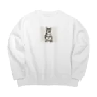 コハクのニャンキーなコハク2 Big Crew Neck Sweatshirt