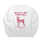 onehappinessのミニチュアピンシャー デイジー 2023　【One:Happiness】 Big Crew Neck Sweatshirt