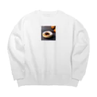 真希ショップの美味しそうなドーナツのグッズ Big Crew Neck Sweatshirt