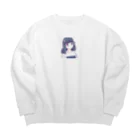 welcome_taroのかわいい女の子 Big Crew Neck Sweatshirt