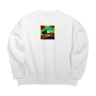 cosmos9の宇宙の広がり Big Crew Neck Sweatshirt