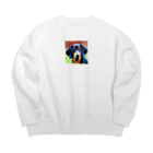 KaSumi's shopのドヤ顔ダックスフンド Big Crew Neck Sweatshirt