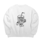 おこめのダイエット食堂のこっぷくん Big Crew Neck Sweatshirt