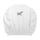 ゲレゲレのサメみたいなワニみたいなサメ Big Crew Neck Sweatshirt