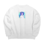 the blue seasonのピスケス Big Crew Neck Sweatshirt