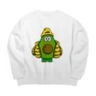 おこめのダイエット食堂のあぼかどくん Big Crew Neck Sweatshirt