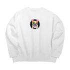 Buhi-BuhiのBuhi-Buhi：水彩画風 Big Crew Neck Sweatshirt