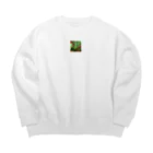 mrs-saleのりんご Big Crew Neck Sweatshirt