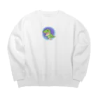 ふぁんたじあのてぃらのん Big Crew Neck Sweatshirt