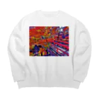 GALLERY misutawoの伊香保 河鹿橋の紅葉 Big Crew Neck Sweatshirt