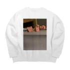 sora_yuzuの思い出君 Big Crew Neck Sweatshirt