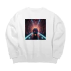 anc90のI'm a robot.20230906 Big Crew Neck Sweatshirt