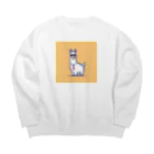 デザインショップ guccyのサングラスをかけたアルパカ Big Crew Neck Sweatshirt