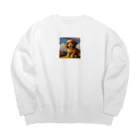 幻想のphotogrammarの癒しのわんちゃんグッズ Big Crew Neck Sweatshirt