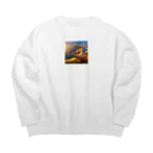 グッドグッズのかわいい鳥のイラストグッズ Big Crew Neck Sweatshirt