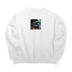 nonbiri-yaの雨車 Big Crew Neck Sweatshirt