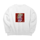 SASALILI 刺燐々のバーレスク Big Crew Neck Sweatshirt