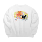 じゆうふぁくとりーの自由気まま Big Crew Neck Sweatshirt