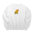 TAIGAのお店のクマ？うさぎ？ライオン？ Big Crew Neck Sweatshirt