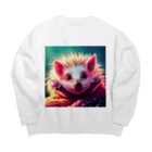 八雲のハリねずみくん Big Crew Neck Sweatshirt